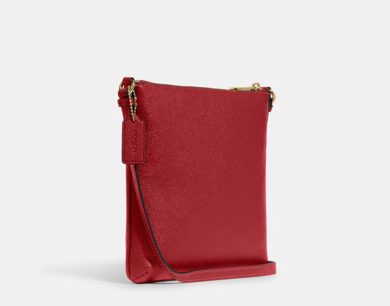 Coach Rowan Mini File Crossbody Leather Bag in Red
