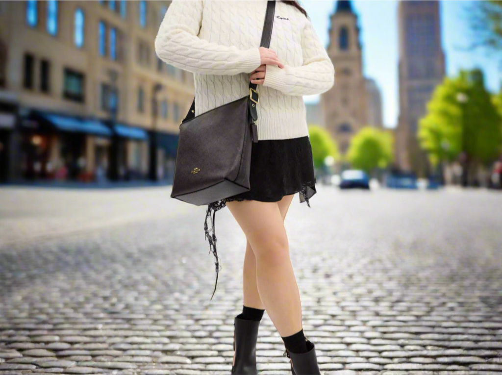Coach Val Duffel Bag In Signature Canvas & Leather
