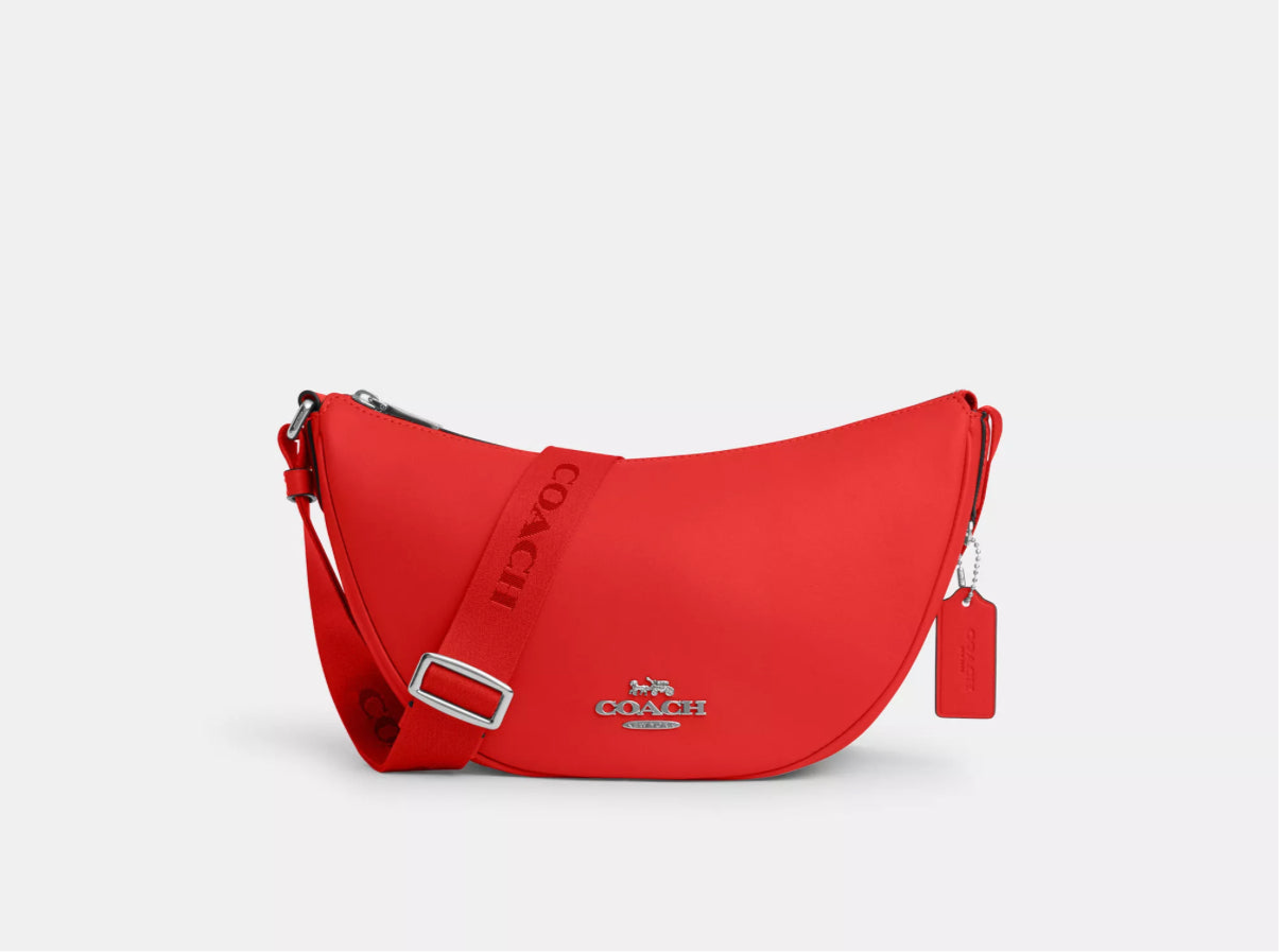 Coach Leather Pace Shoulder Bag In Red