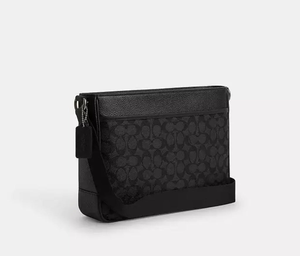 Coach Men’s District Crossbody Bag In Signature Canvas & Leather