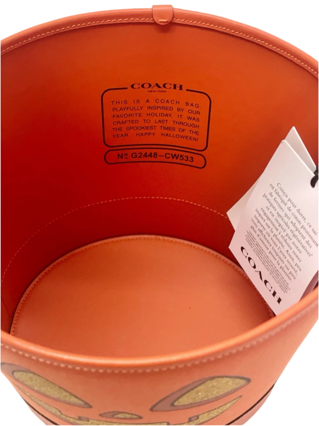 Coach Trick Or Treat Bucket With Halloween Pumpkin