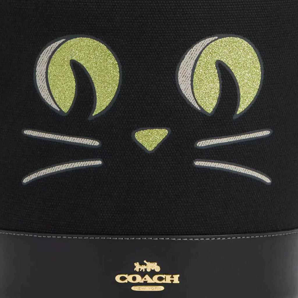 Coach Trick Or Treat Bucket With Halloween Cat