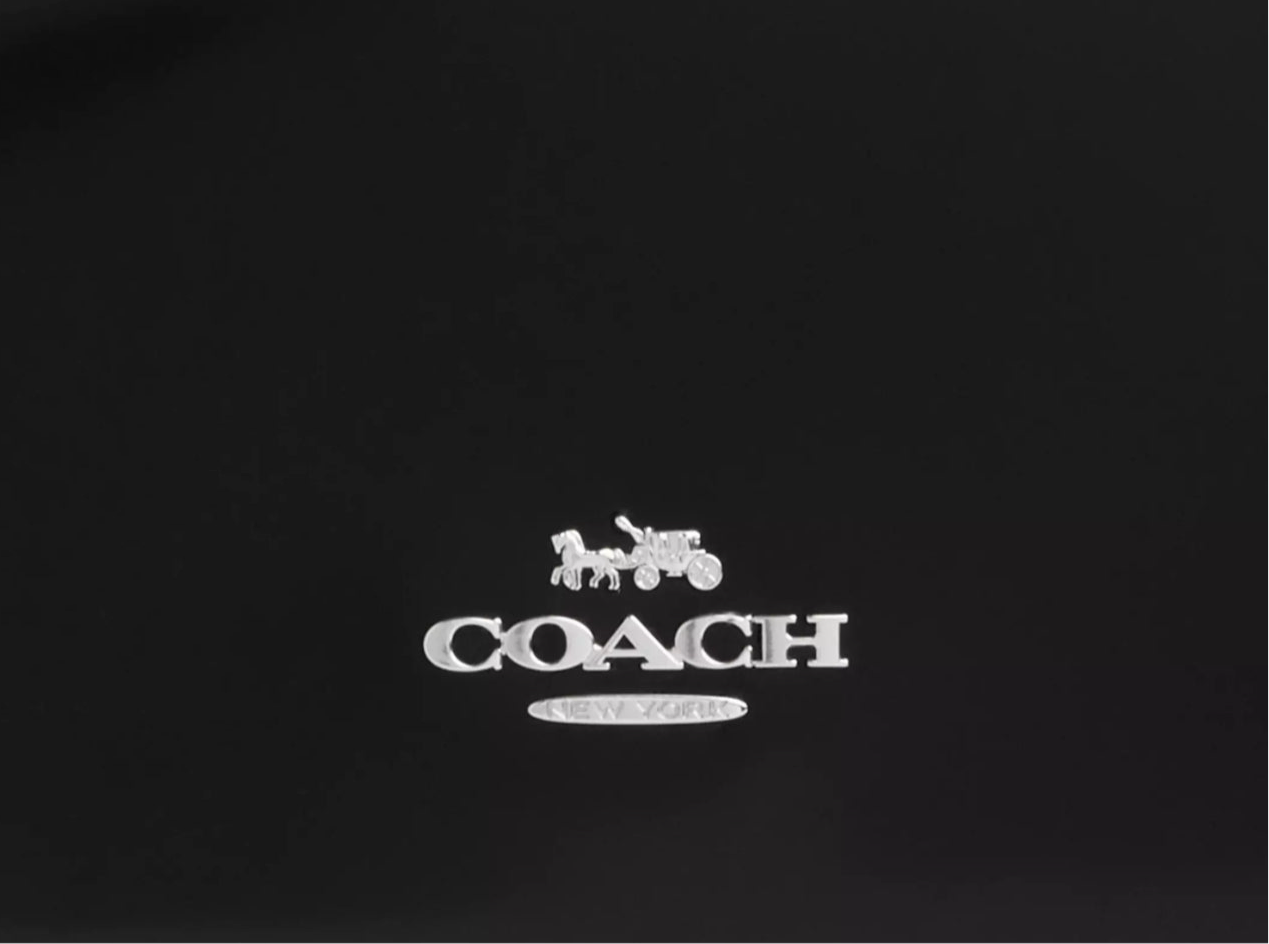 Coach Quinn Leather Bag CY657 In Silver/Black