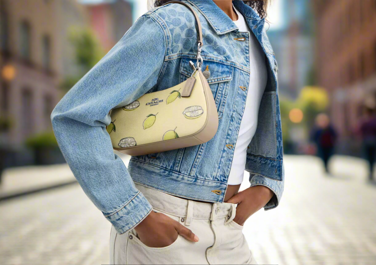 Coach Teri Shoulder Bag With Lemon Print