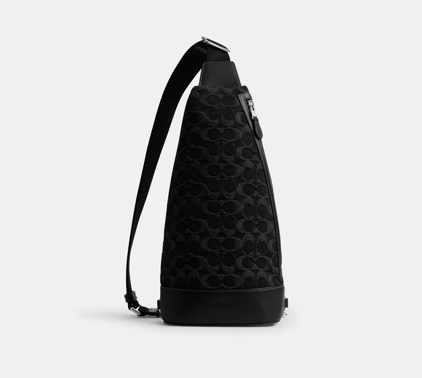 Coach Dominic Sling Pack In Signature Denim & Smooth Leather