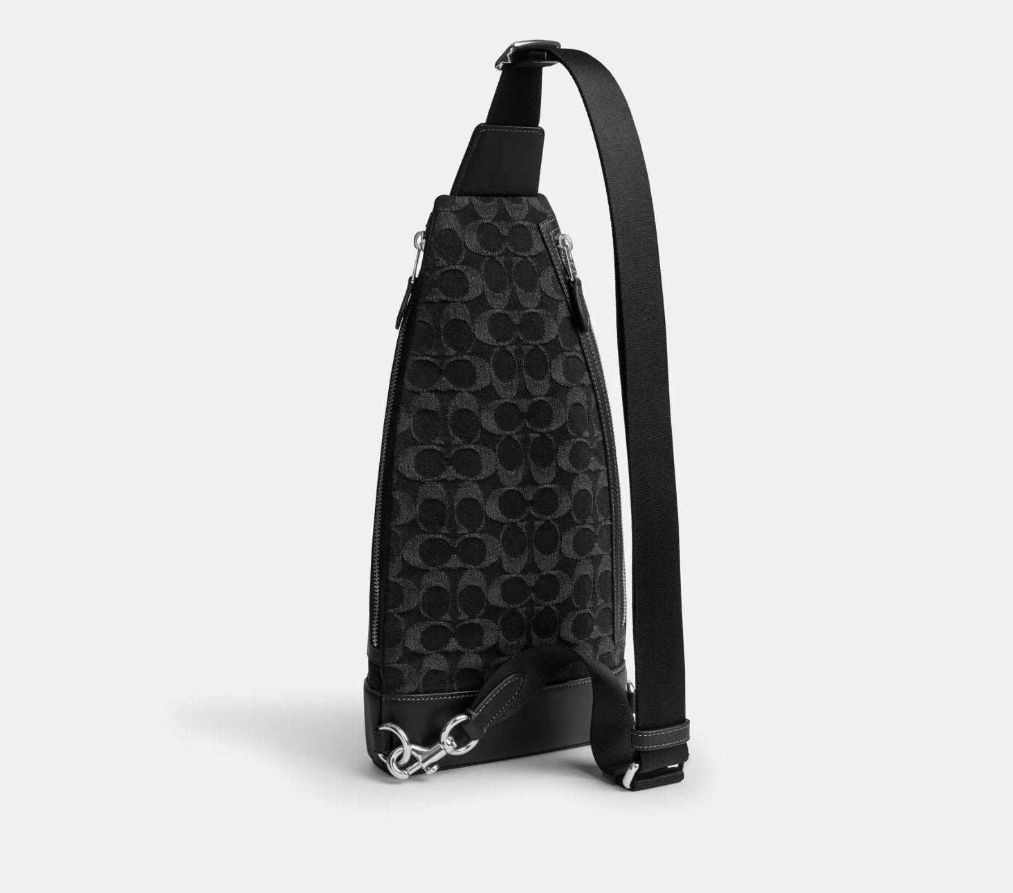 Coach Dominic Sling Pack In Signature Denim & Smooth Leather