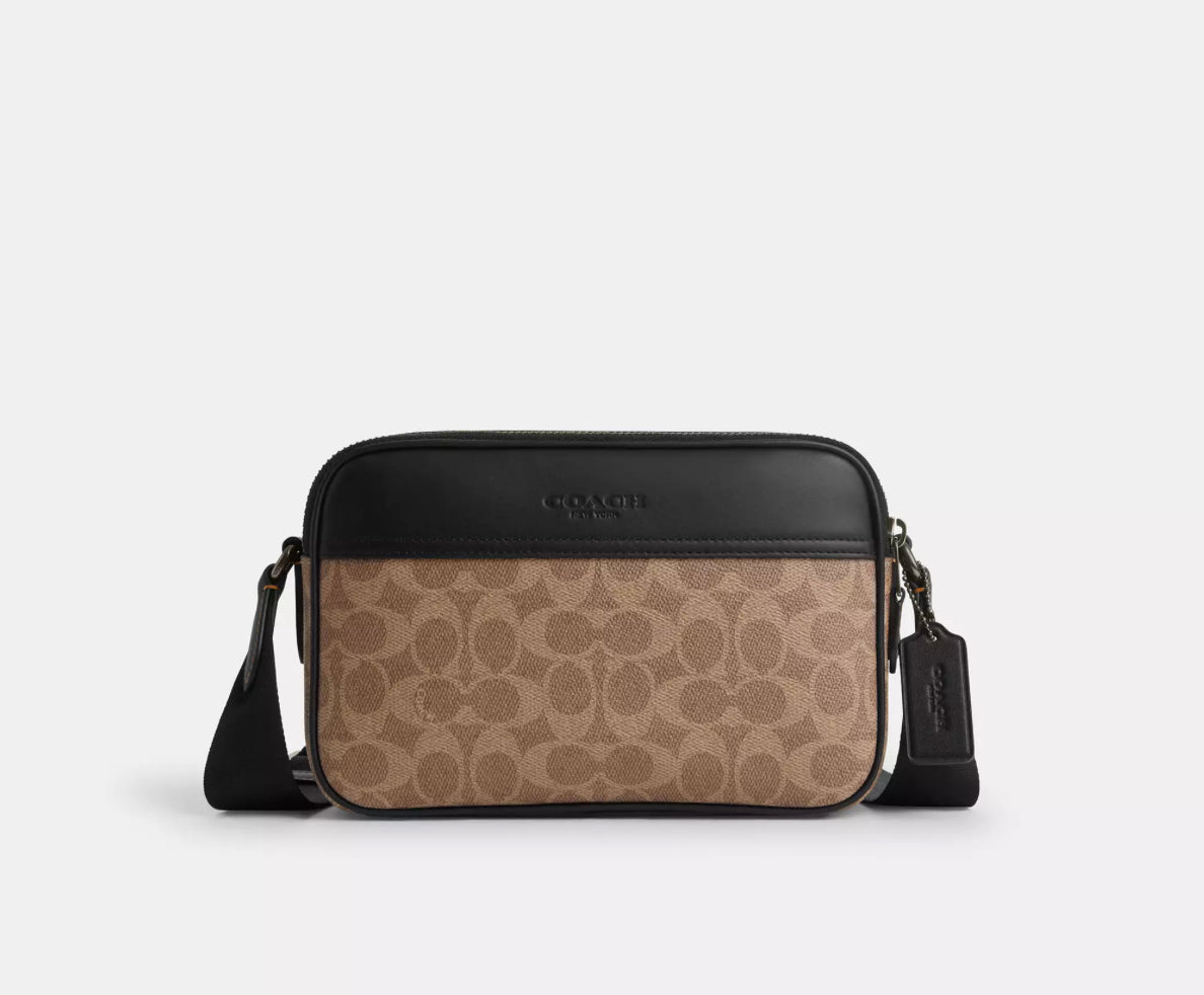 Coach Men’s Graham Crossbody Bag In Signature Canvas & Leather