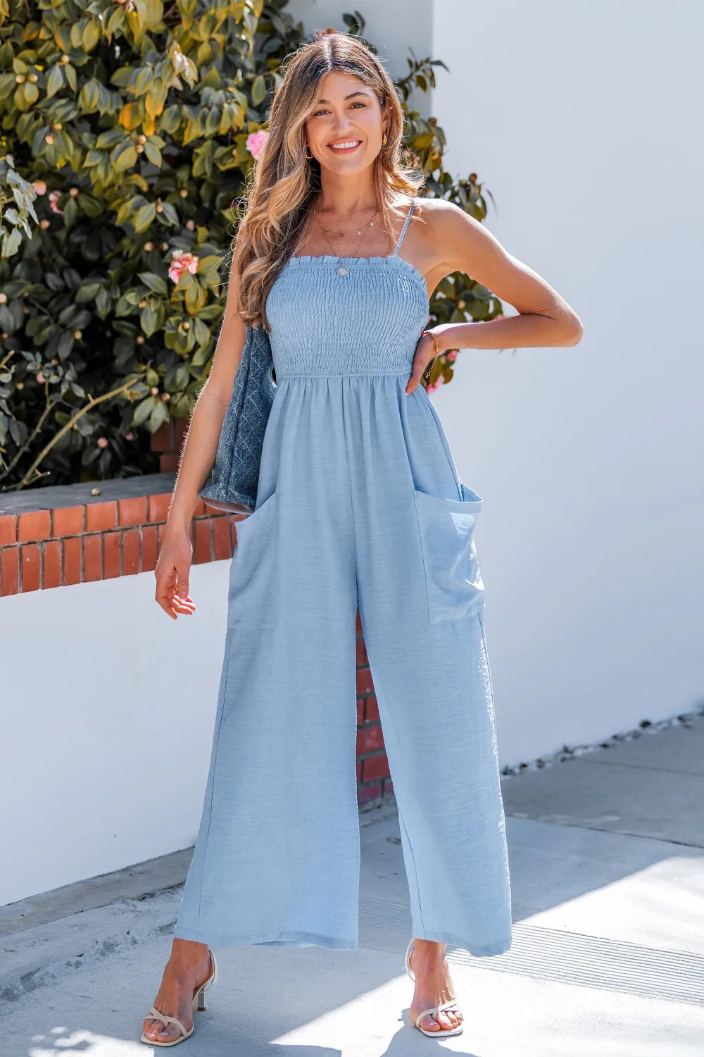 Silver Lining Blue Jumpsuit