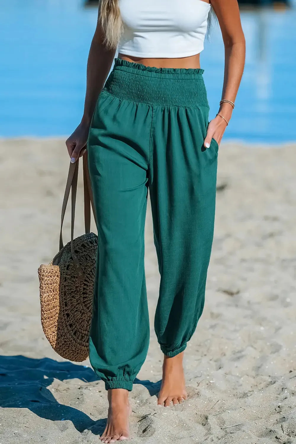Tropical Tide Green Pants