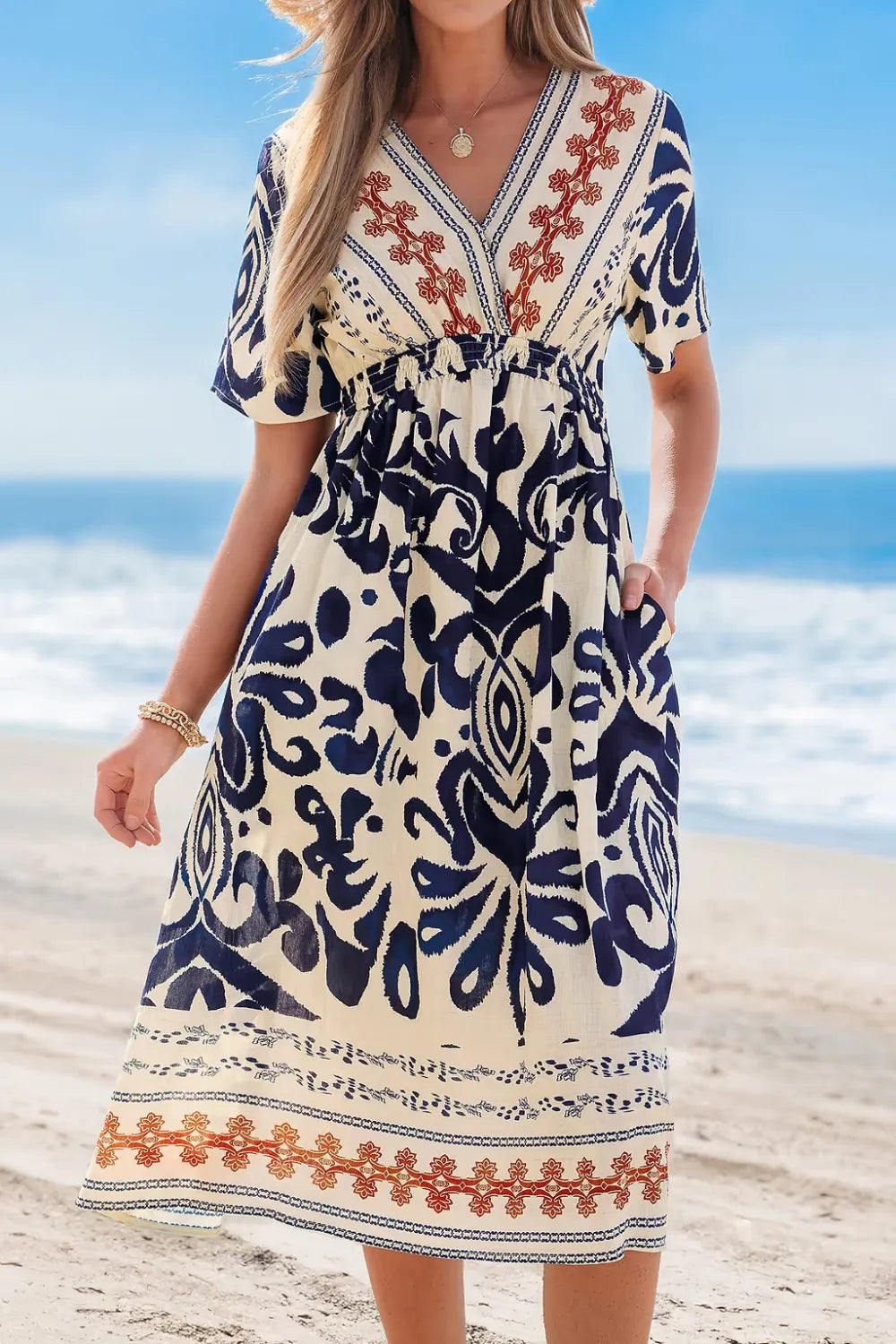 Bali Mood Ornate Midi Dress