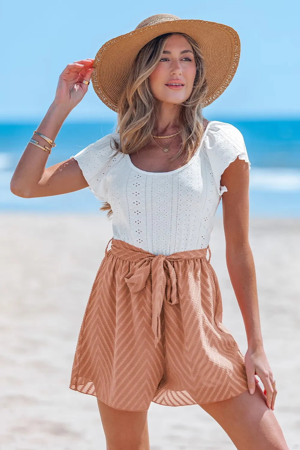 Melon Mood Two-Toned Romper