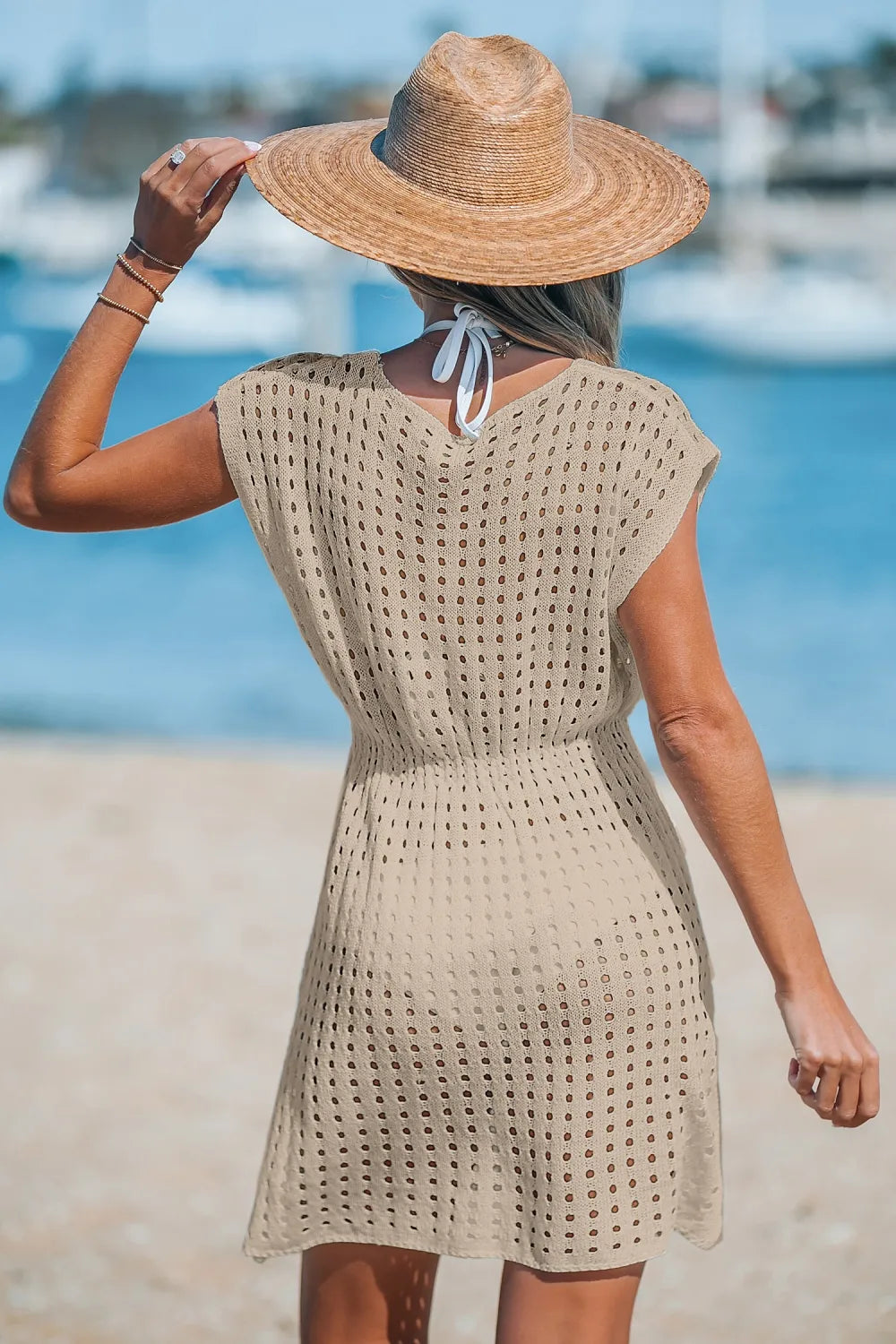 Cutout Cover-Up Mini Dress