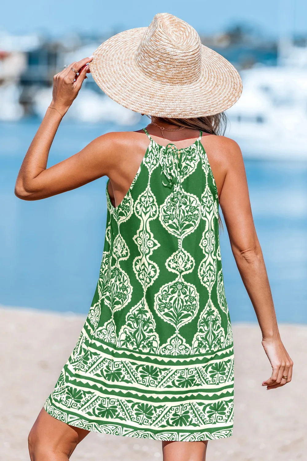 Midnight Floral Print Mini Dress