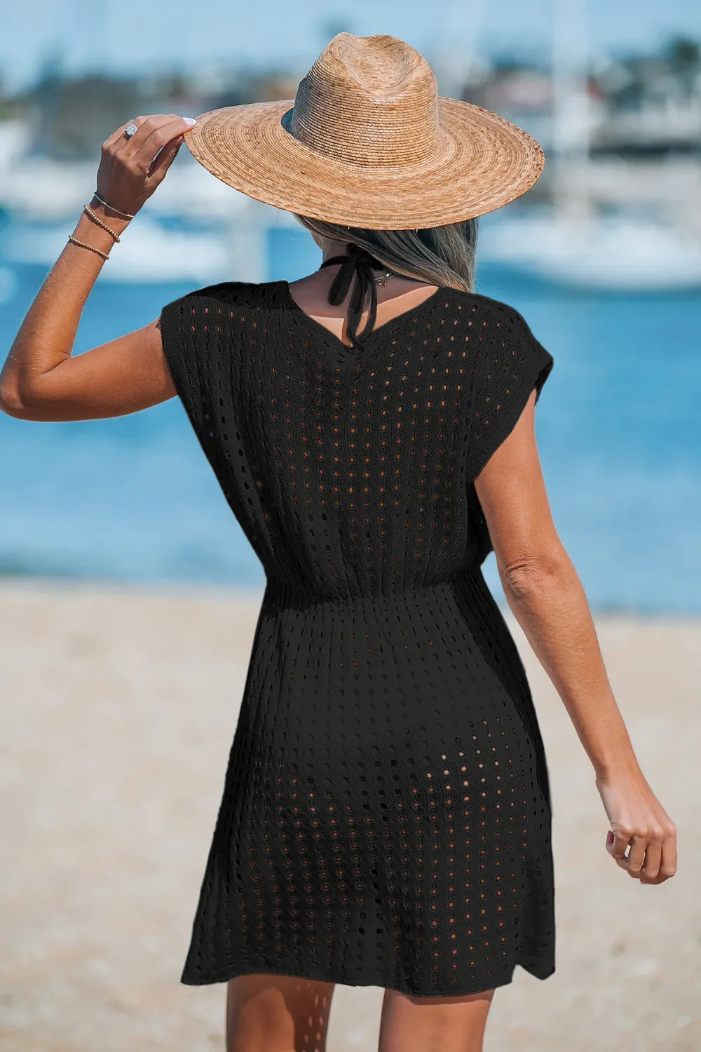 Cutout Cover-Up Mini Dress