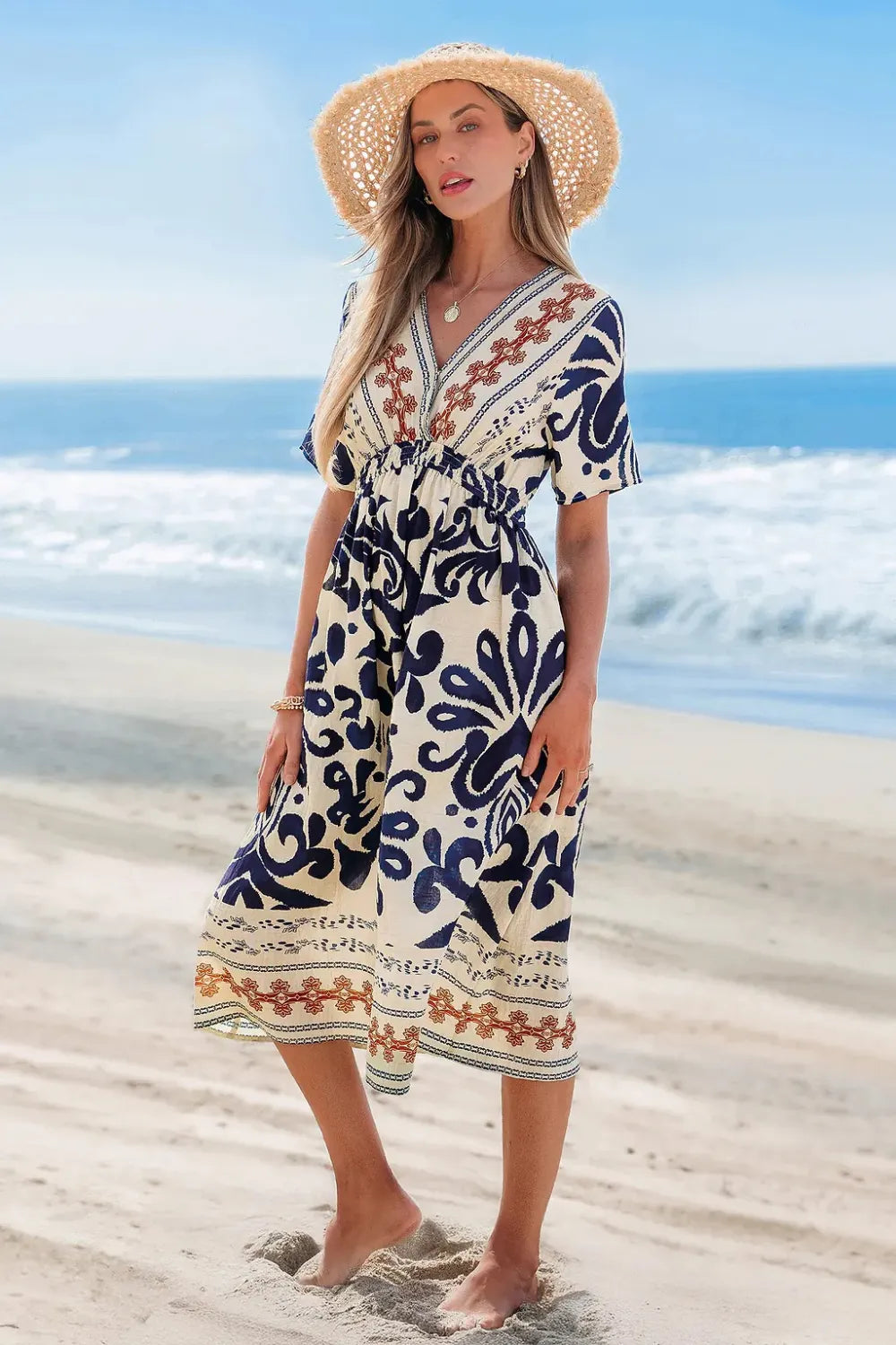 Bali Mood Ornate Midi Dress