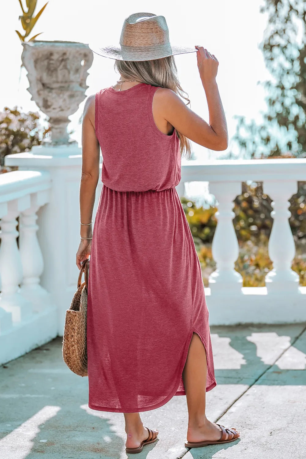 Still Tide Teal Midi Dress
