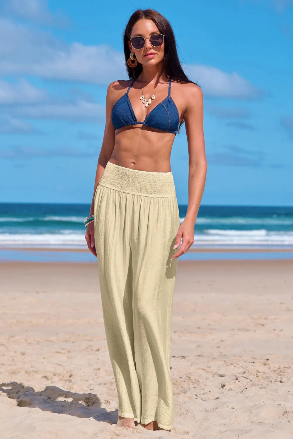 Saltwater Dreams White Cover-Up Pants