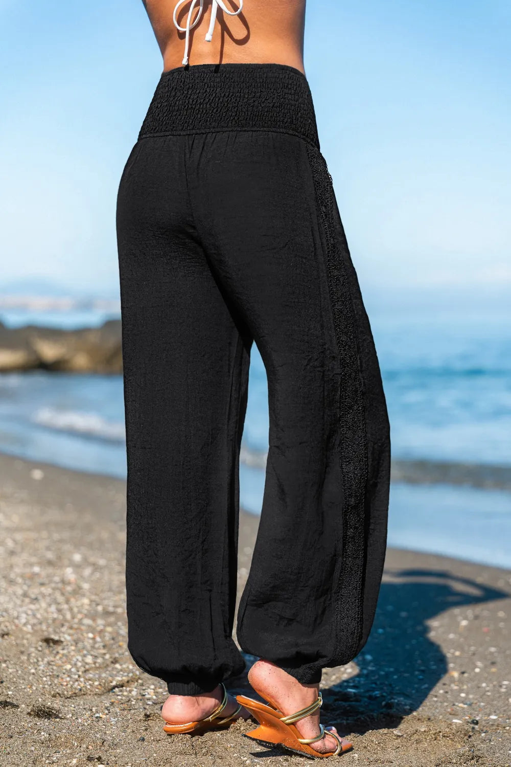 Dusky Shores Black Cover-Up Pants