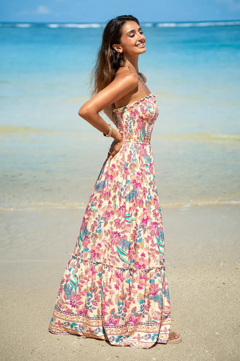 Sweet Lily Floral Maxi Dress