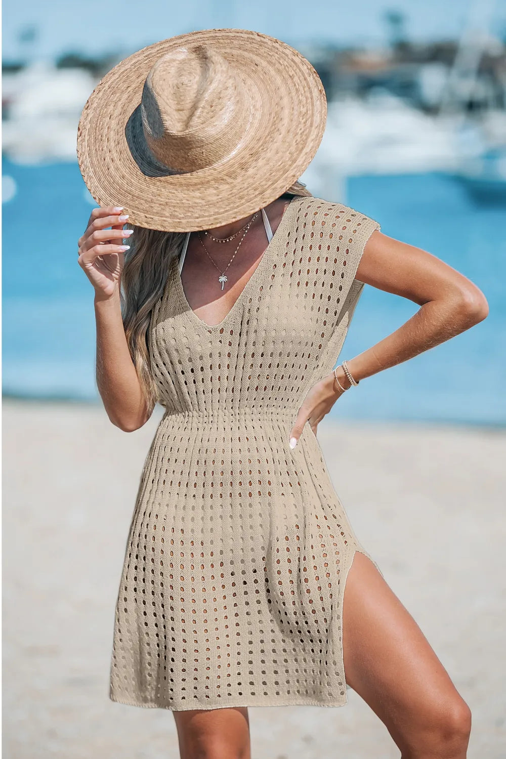 Cutout Cover-Up Mini Dress