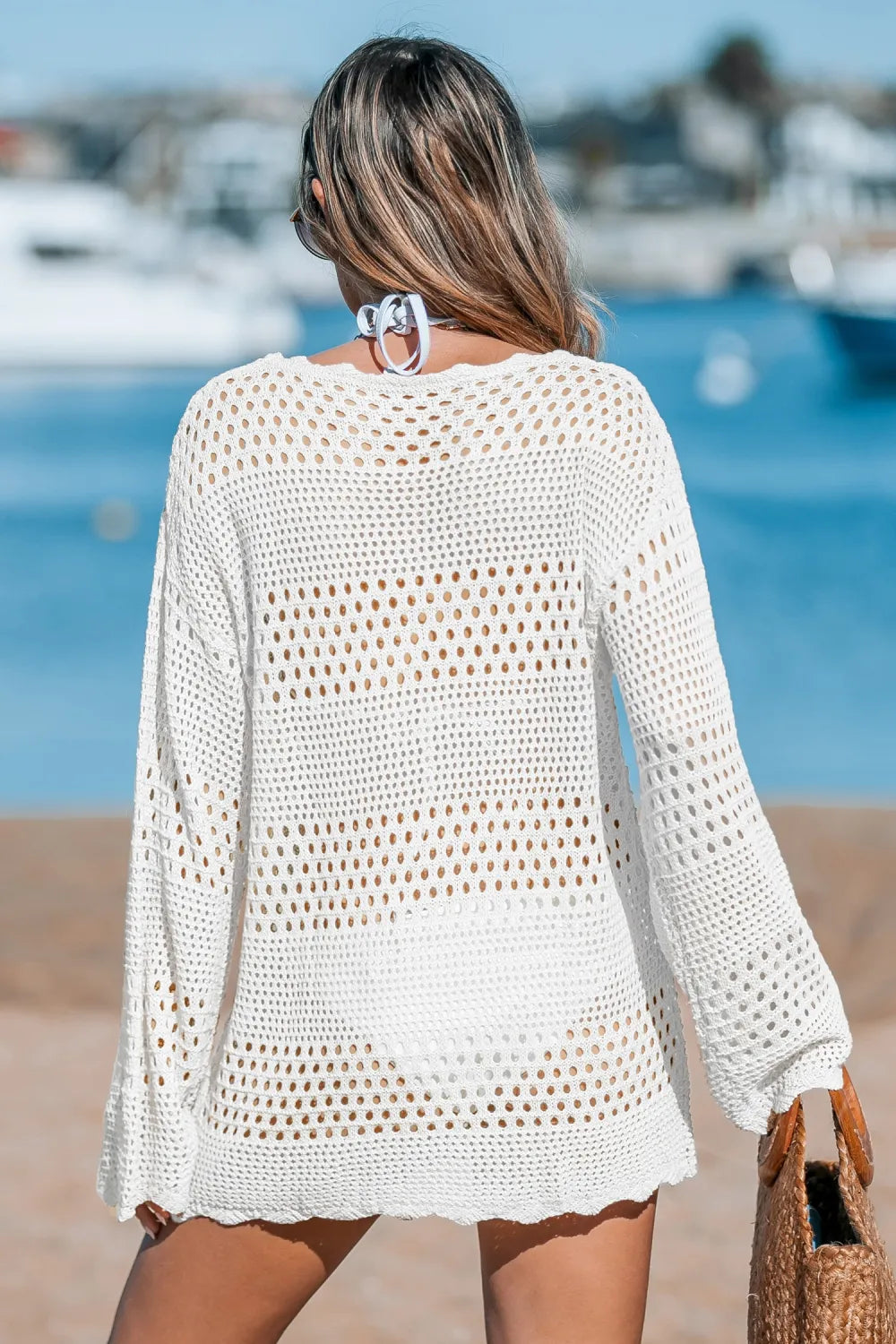 Seaside Whispers Crocheted Cover-Up