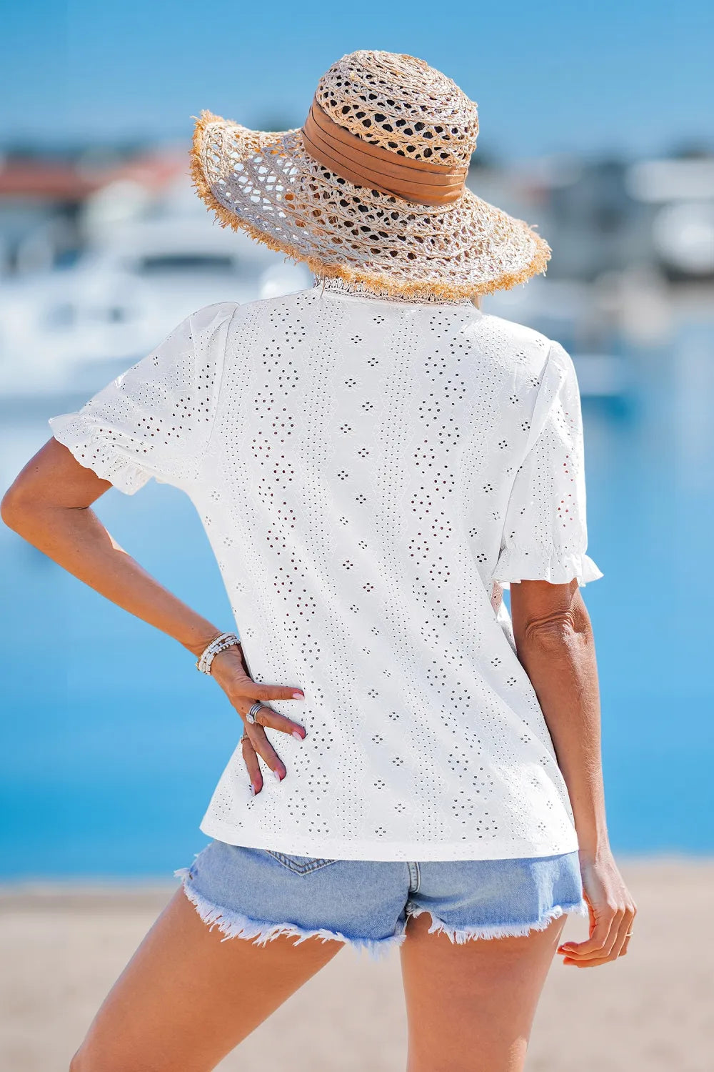 Delicate Daisy White Top