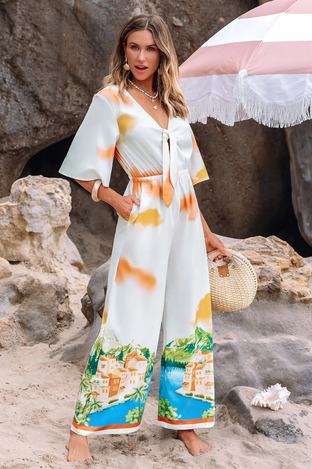 Out of Office Ornate Jumpsuit