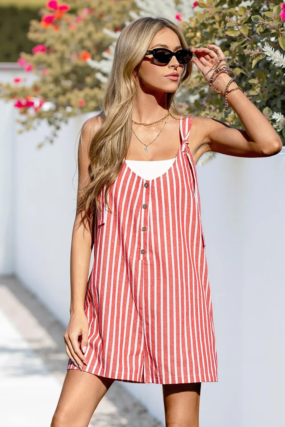 Sunday Classic Striped Romper