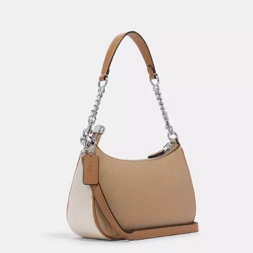 Coach Teri Shoulder/Crossbody Leather Bag In Colorblock