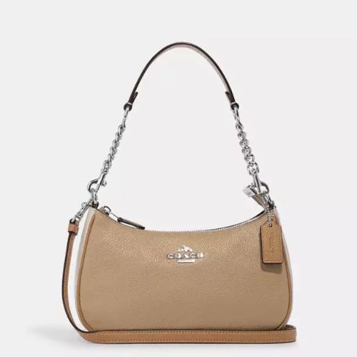 Coach Teri Shoulder/Crossbody Leather Bag In Colorblock