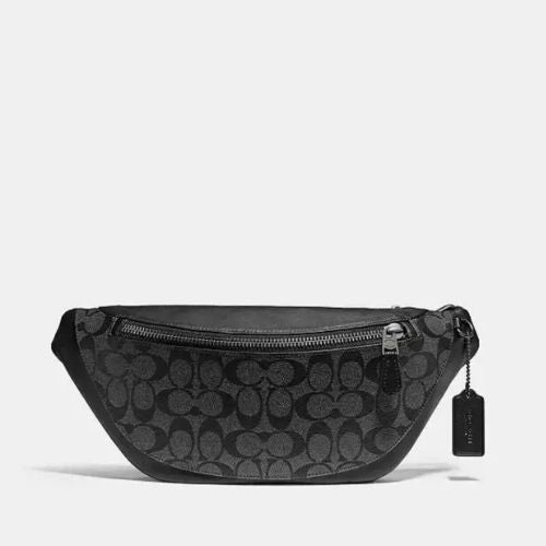 Coach Men’s Warren Belt Bag In Signature Canvas & Leather